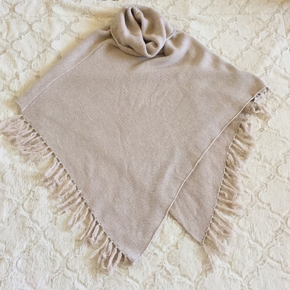 Tan Sweater Poncho from The Limited * Sz XS/S